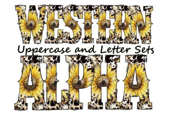 Download Sunflower Floral Doodle Letters - Premium Bundle