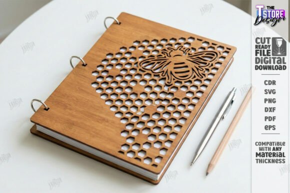 Download Decorative Notebook Cover Laser Cut |CNC - Decor Collection