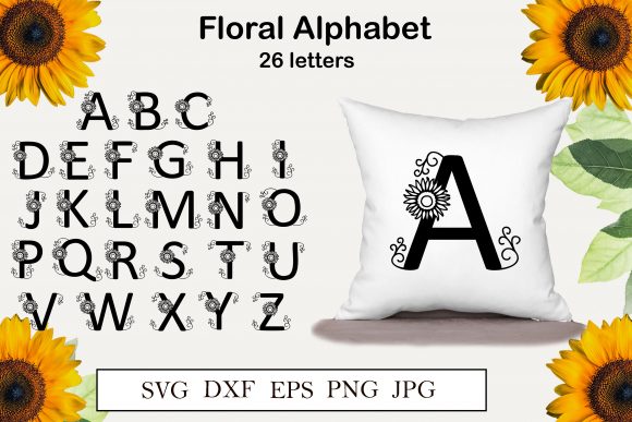 Download Sunflower Alphabet, 26 Letters&nbsp;&nbsp; - Premium Resources