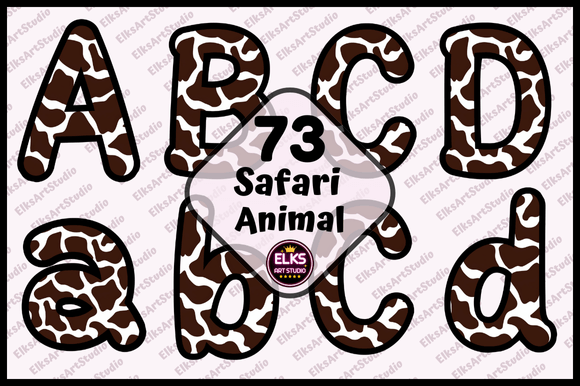 Download Safari Animal Print Letters Door Decor - Decor Collection
