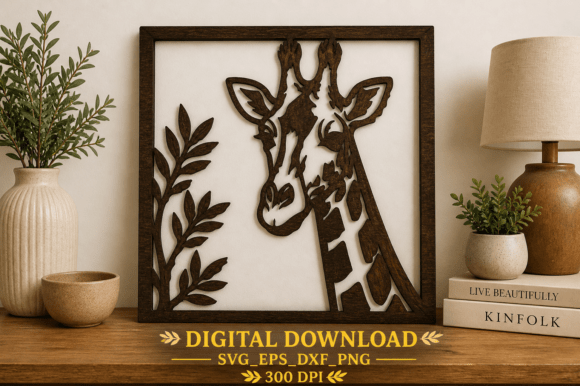 Download Giraffe Wall Decor SVG Laser Cut File - Decor Collection