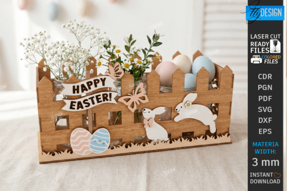 Download Easter Decor Laser Cut | Easter Basket - Decor Collection