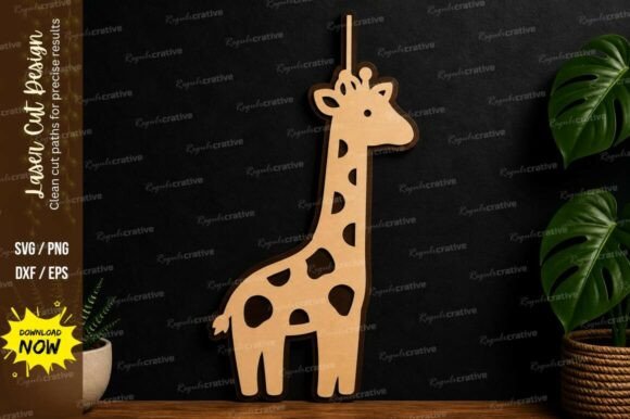 Download Giraffe Animal Decor Laser Cut Svg File - Decor Collection