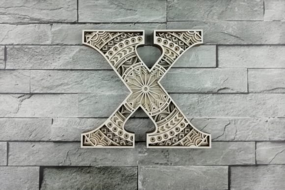 Download Layered Letter X, Layered Letters SVG - Layered letters Collection