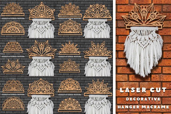 Download Laser Cut Mandala Hanger Macrame Bundle - Laser cut mandala Collection