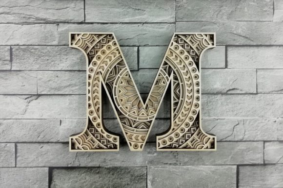 Download Layered Letter M, Layered Letters SVG - Layered letters Collection