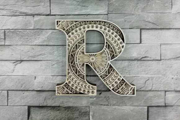 Download Layered Letter R, Layered Letters SVG - Layered letters Collection