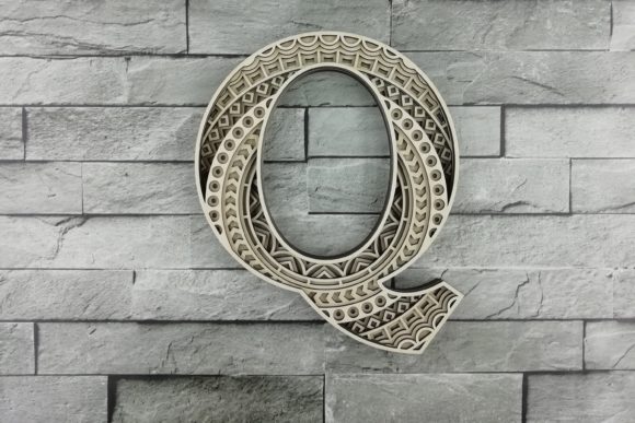 Download Layered Letter Q, Layered Letters SVG - Layered letters Collection