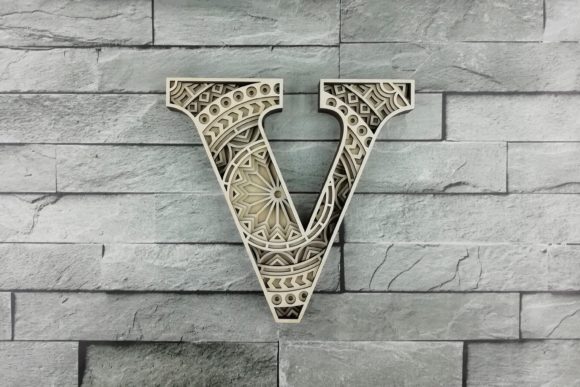 Download Layered Letter V, Layered Letters SVG - Layered letters Collection