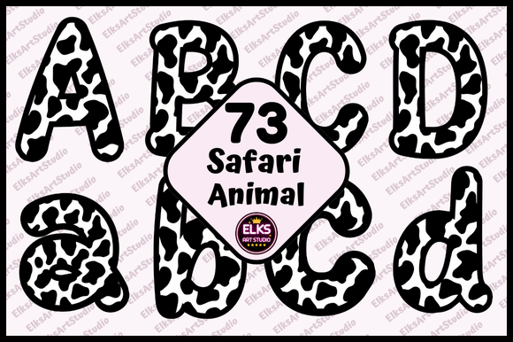 Download Safari Animal Print Letters Door Decor - Decor Collection