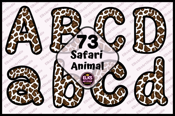 Download Safari Animal Print Letters Door Decor - Decor Collection