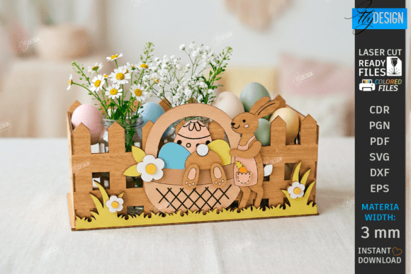 Download Easter Decor Laser Cut | Easter Basket - Decor Collection
