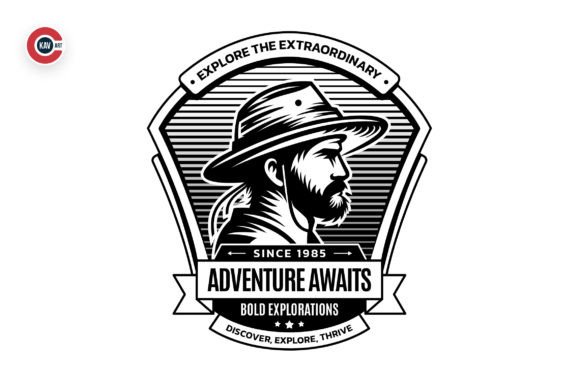 Download Expedition Man Logo with Ink and Vector - Expedition Collection