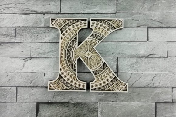 Download Layered Letter K, Layered Letters SVG - Premium Resources