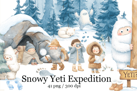 Download Snowy Yeti Clipart, Winter Expedition - Expedition Collection